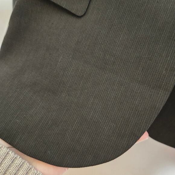 Theory Linen Wool Blazer Size 2 Office Classic Basic Layering Versatile Work - Picture 4 of 13